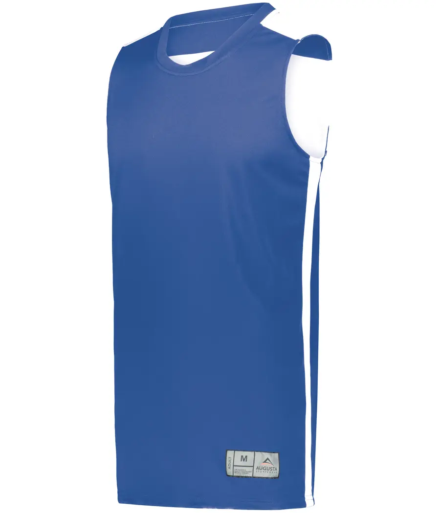 Augusta Swish Reversible Basketball Jersey in Royal/White