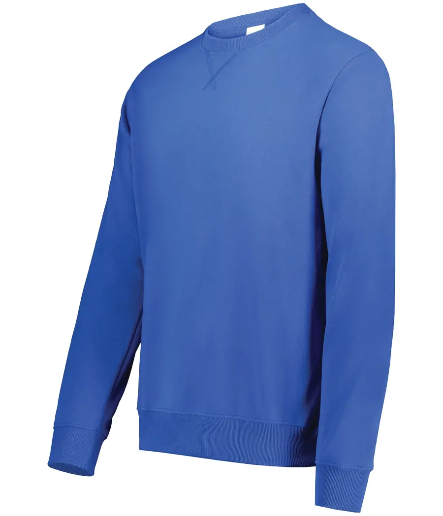 Augusta All-Day Core Basics Fleece Crew in Cobalt Blue