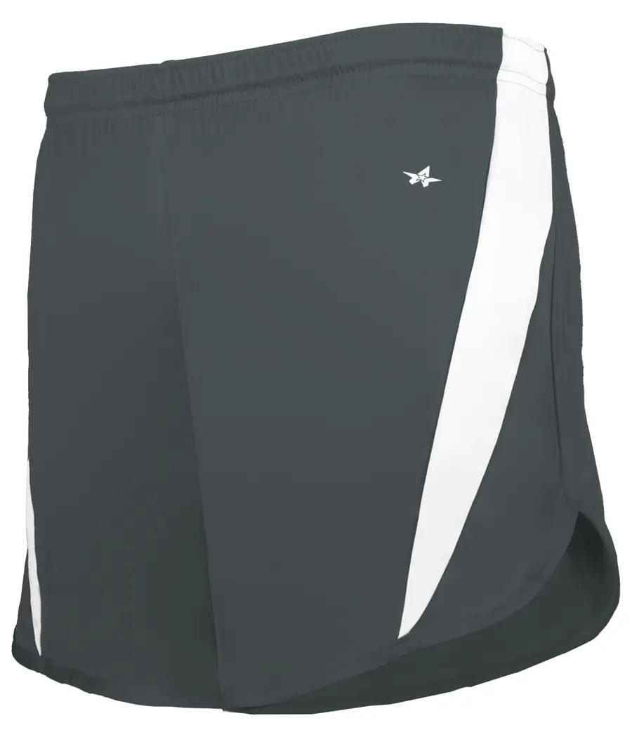 Alleson Athletic Stride Short in Graphite/White