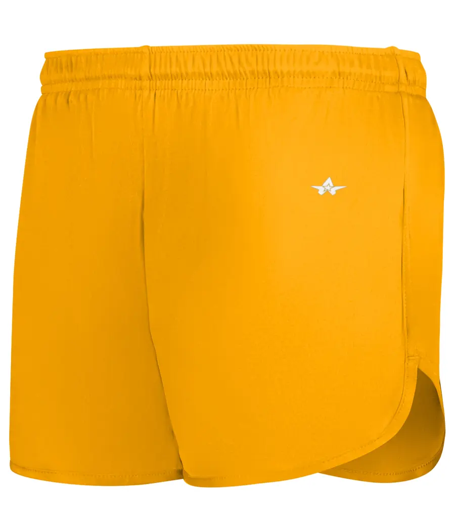 Alleson Athletic Ladies B-Core Track Shorts in Gold