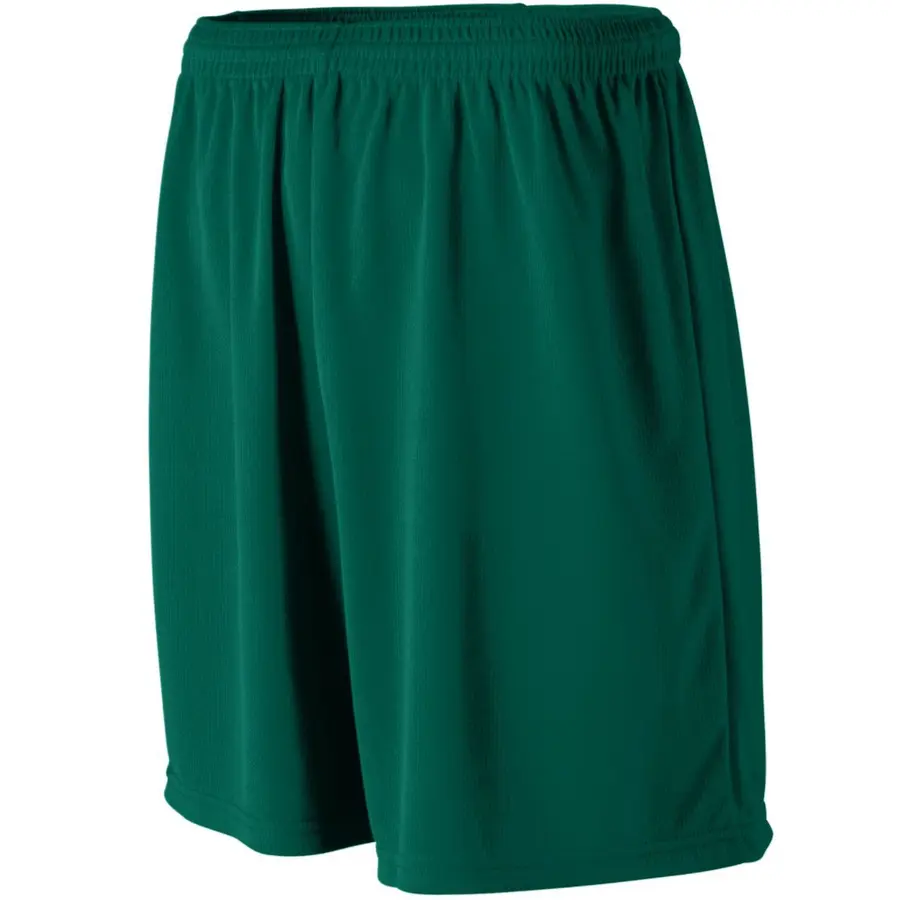 Augusta Wicking Mesh Athletic Shorts in Dark Green