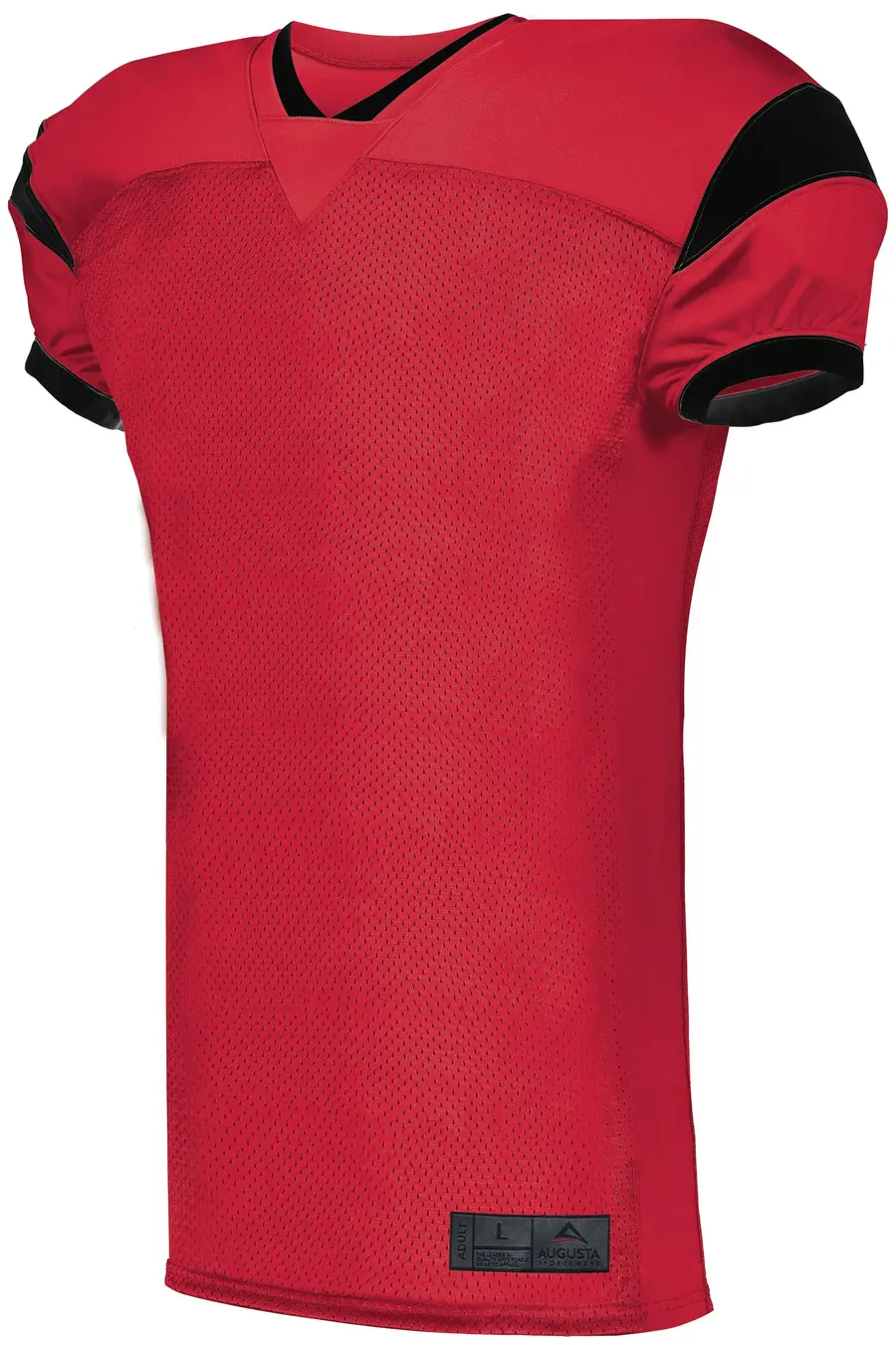 Augusta Slant Football Jersey in Red/Black