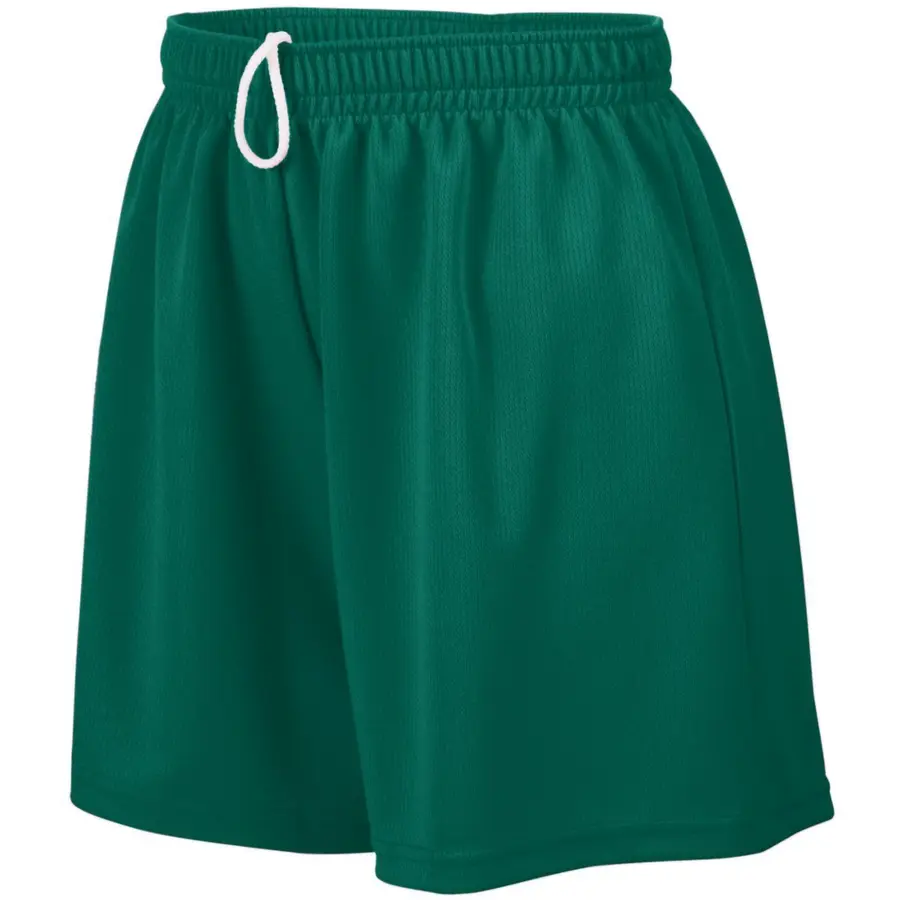 Augusta Girls Wicking Mesh Shorts in Royal
