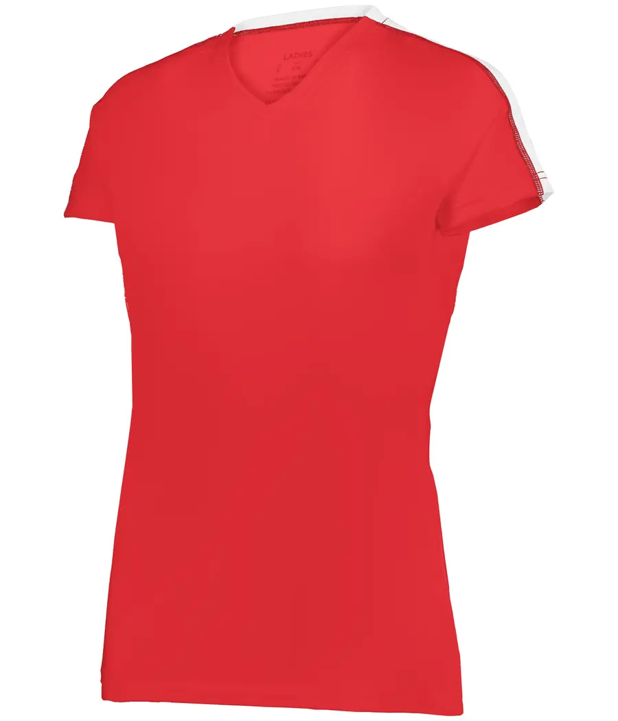 Alleson Athletic Ladies Setter Series Volleyball Jersey in Red/White