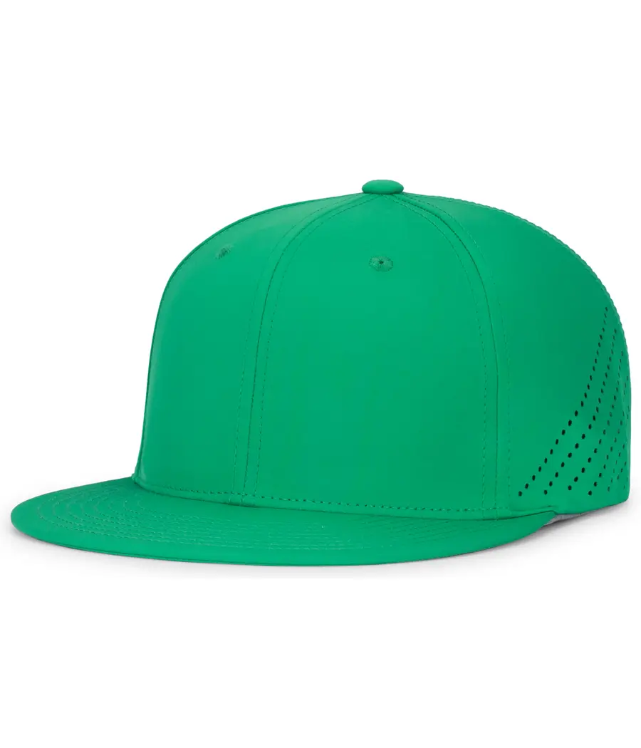 Pacific Headwear Premium Lightweight Perforated PacFlex Cap Powered by Coolcore in Kelly