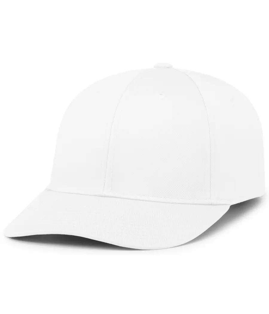 Pacific Headwear Hybrid Snapback Dad Cap in White