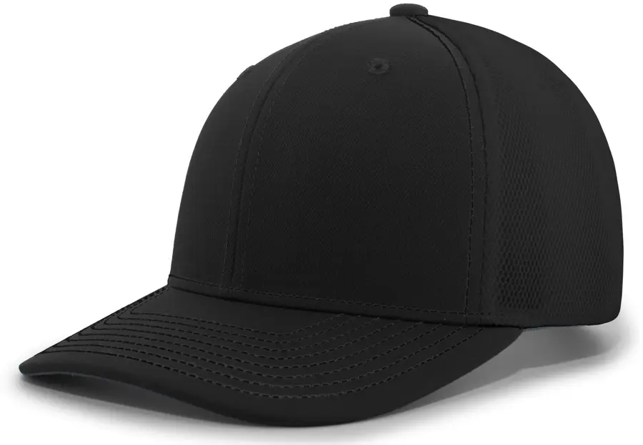 Pacific Headwear Air Mesh Sideline Cap in Black
