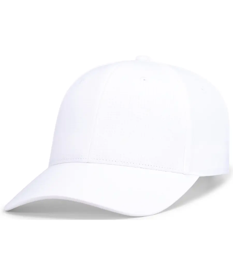 Pacific Headwear Ripstop Perforated Adjustable CAP in White