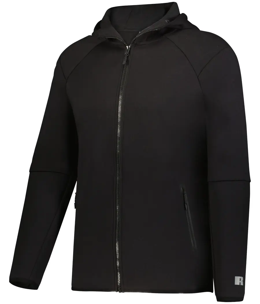 Russell Legend Tech Full-ZIP Fleece Jacket in Black