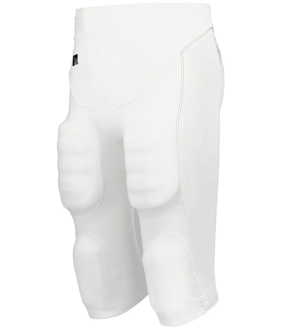 Russell Youth Beltless Football Pant in White