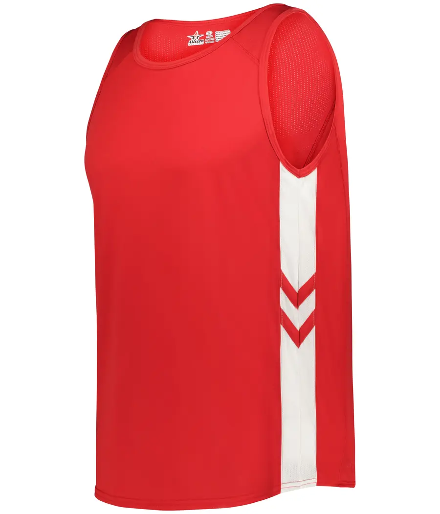 Alleson Athletic Medal Track Jersey in Red/White