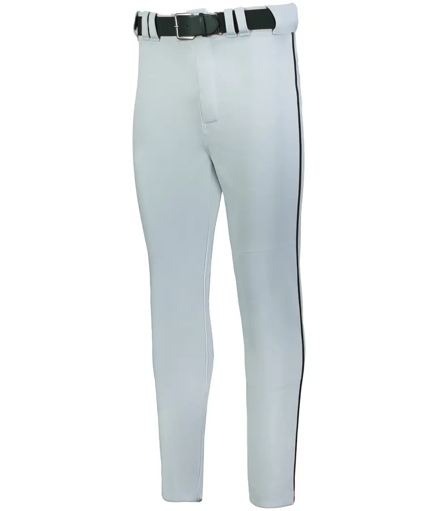 Russell Baseline Tapered LEG Piped Baseball Pant in Baseball Grey/Black