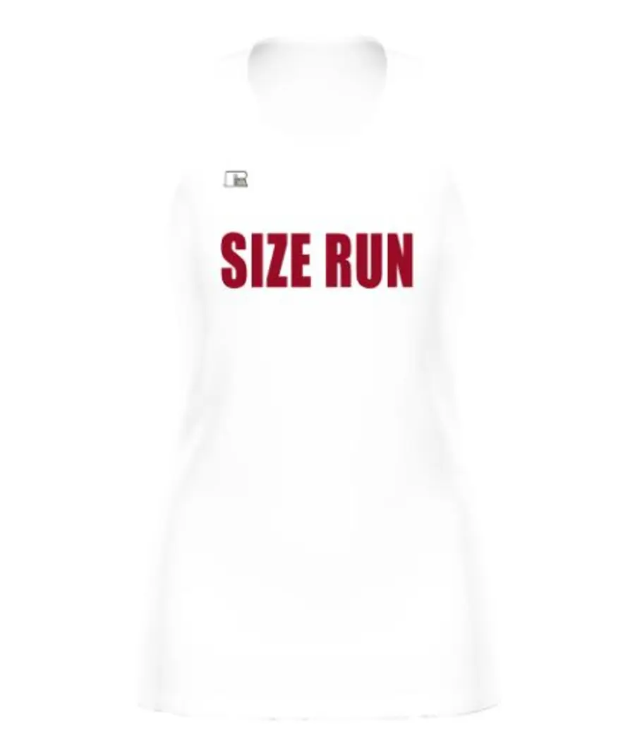 Russell Girls Freestyle Sublimated Lacrosse Tank in White