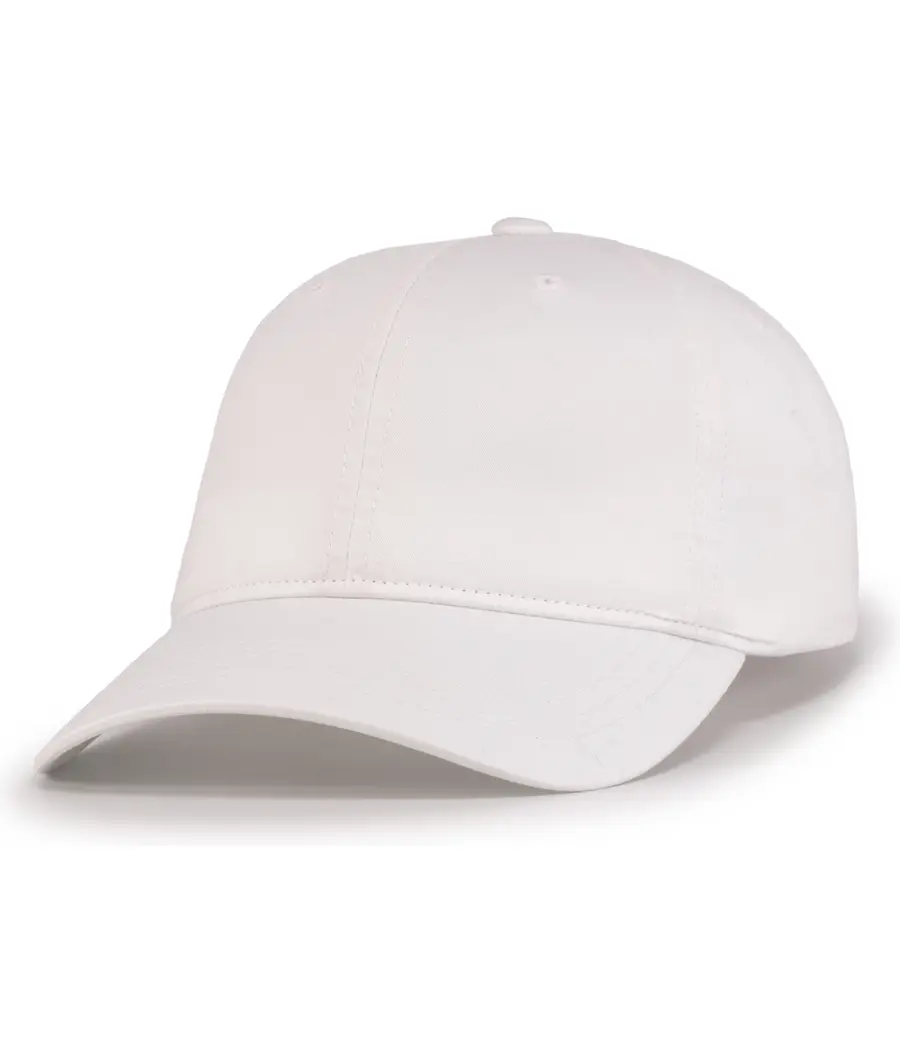 Pacific Headwear Vintage Buckle Strap Adjustable Cap in White