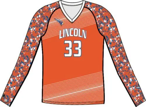 Holloway Ladies FreeStyle Sublimated Long Sleeve Stretch Volleyball Jersey in White