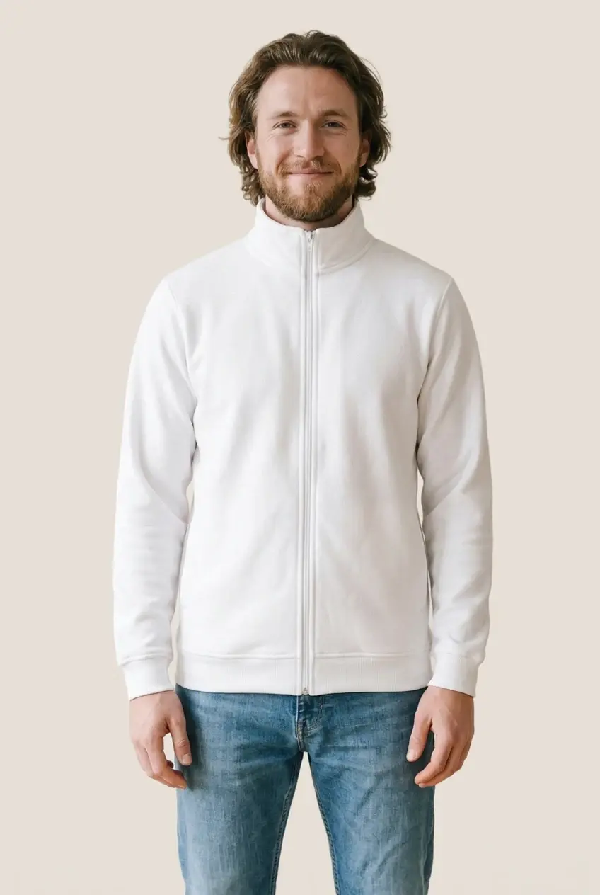 Jameo Full Zip Mockneck in Grass Green