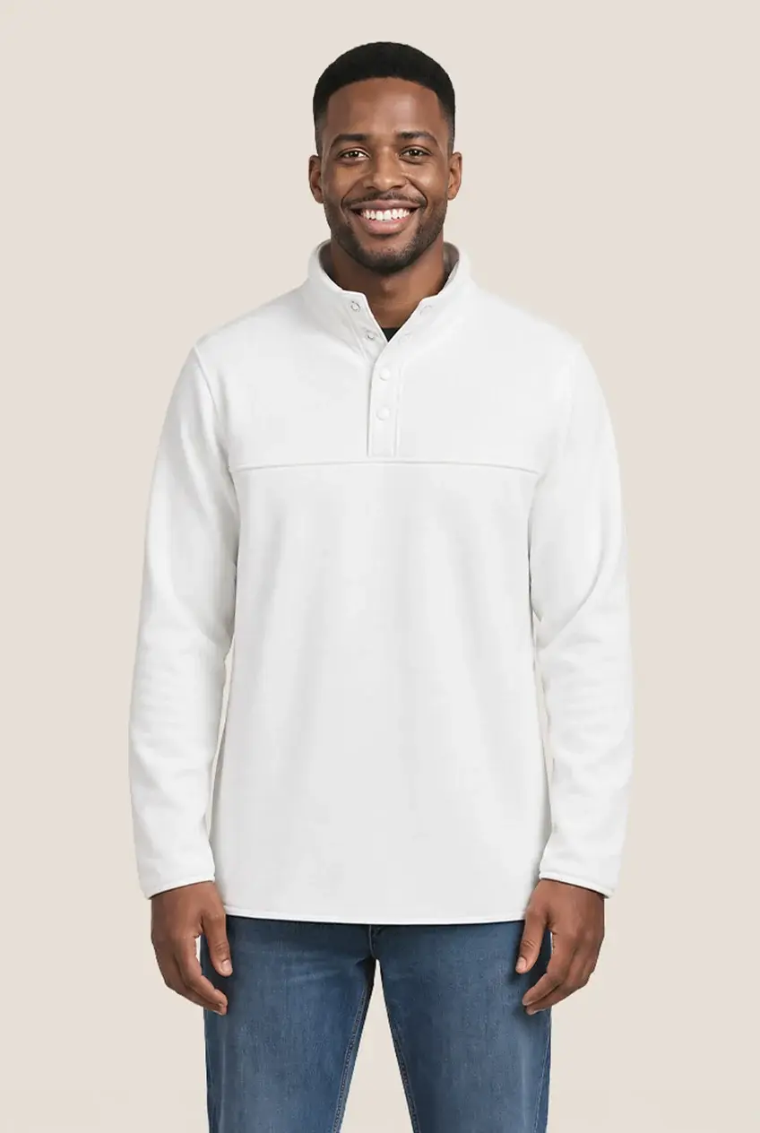 Jameo Snap Mockneck in Grass Green