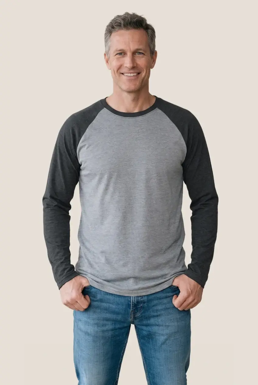 Ethica Raglan long sleeve t-shirt in Made-To-Order