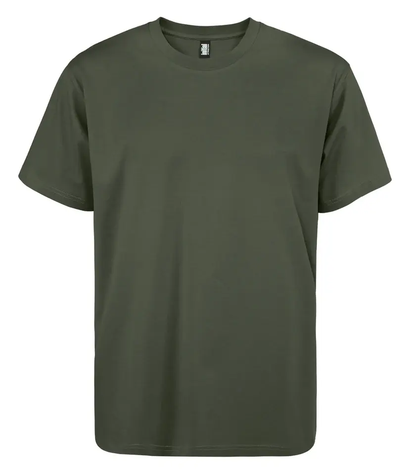 Initial Oversized Crewneck T-Shirt in Olive Green