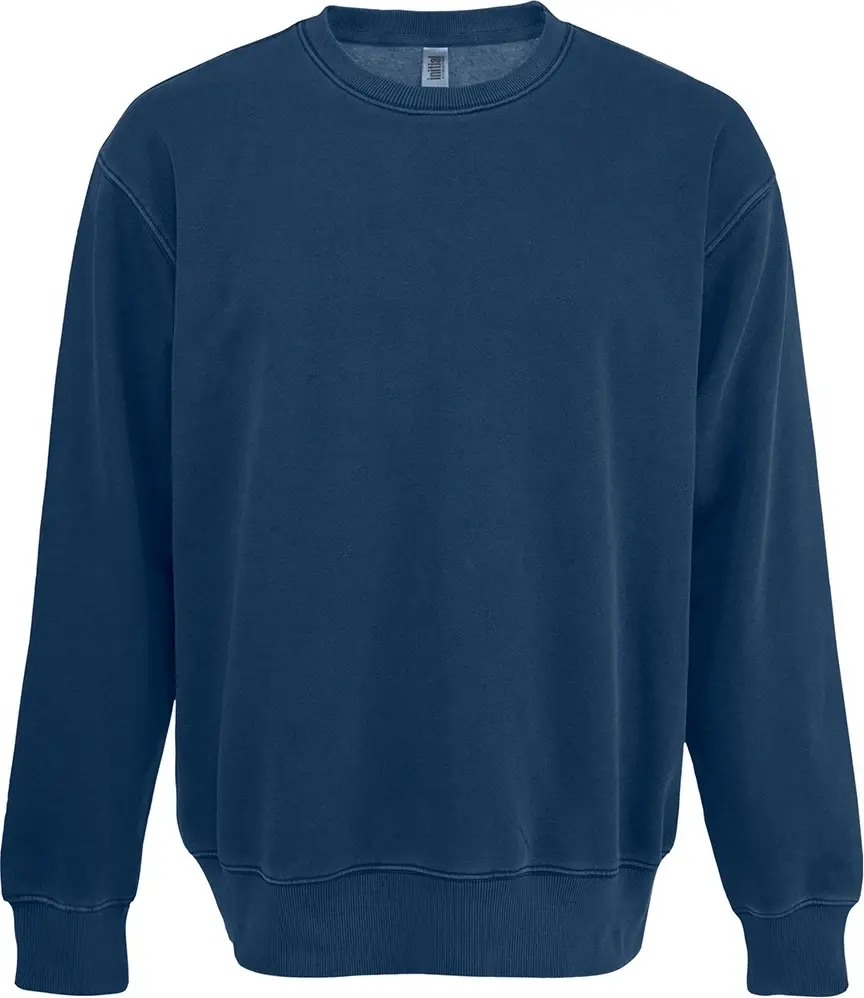 Initial Vintage Wash Crewneck Sweatshirt in Midnight Blue