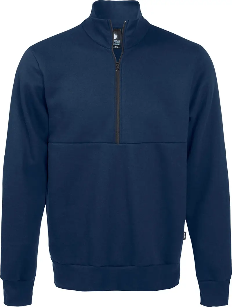 Ethica Quarter-zip sweatshirt in Navy