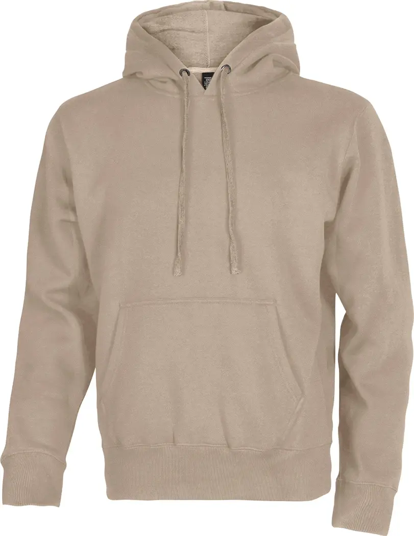 Initial Heavyweight Hooded Sweatshirt in Sand