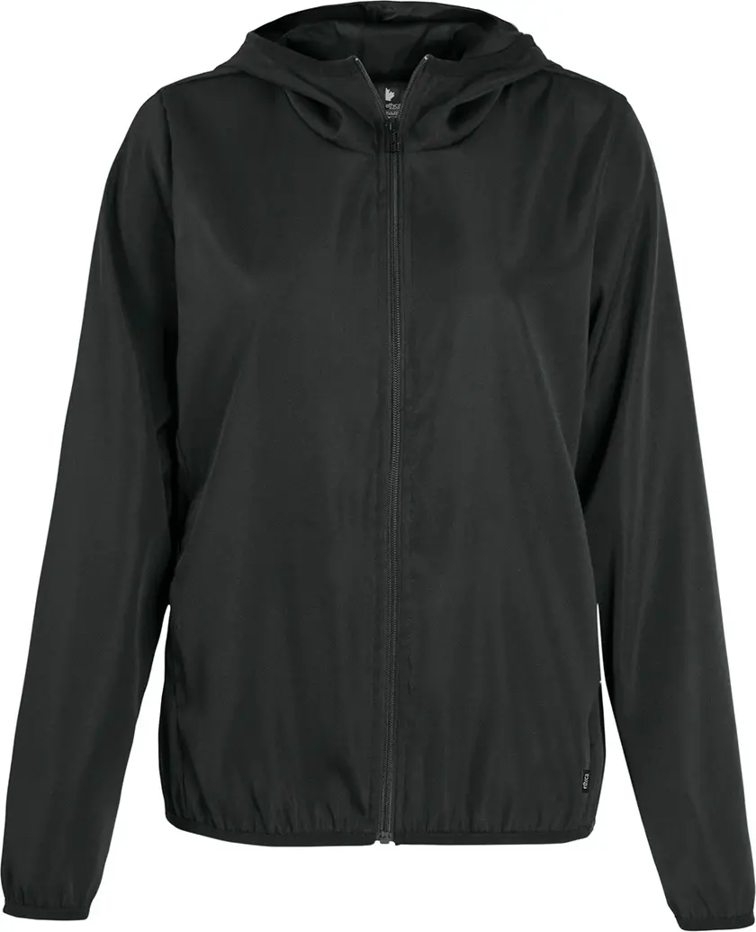 Ethica Windbreaker hooded jacket - Women in Black