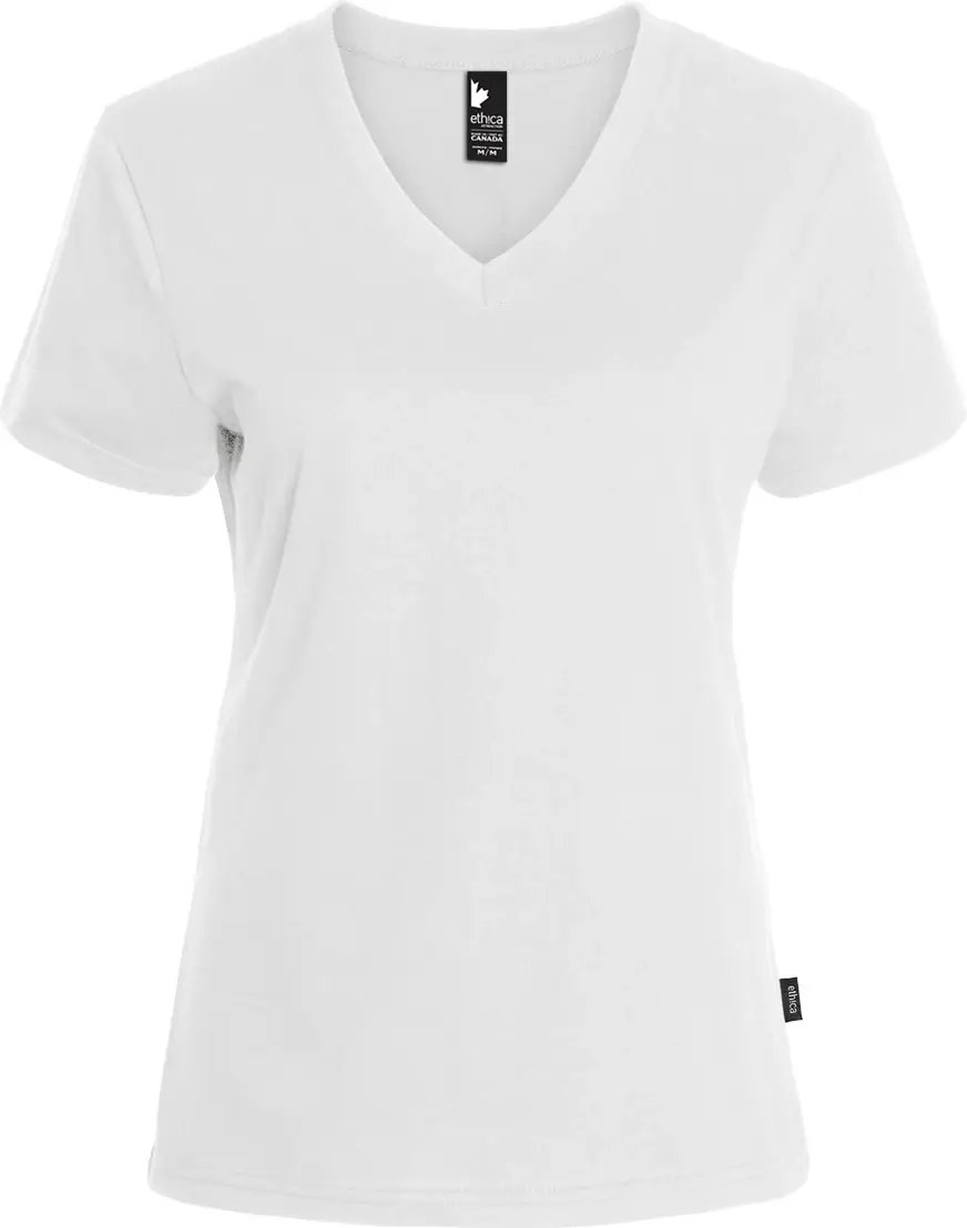 Ethica V-neck t-shirt - Women in White