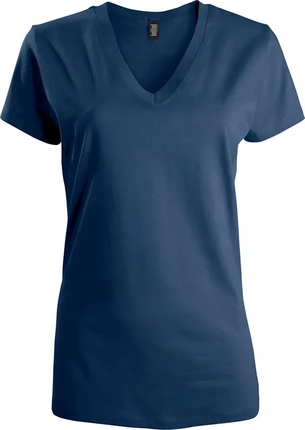 Initial V-neck t-shirt - Women in Midnight Blue